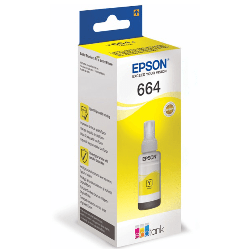 Epson 664 (T6644) Yellow Ink Bottle 70ml