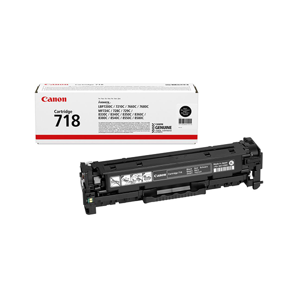 Canon 718 Black Toner Cartridge