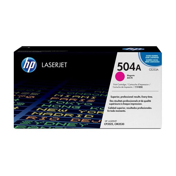 HP 504A Magenta Toner Original LaserJet (CE253A)HP 504A (CE253A) Magenta Toner Cartridge
