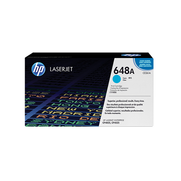 HP 648A (CE261A) Cyan Toner Cartridge