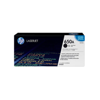 HP 650A (CE270A) Black Toner Cartridge