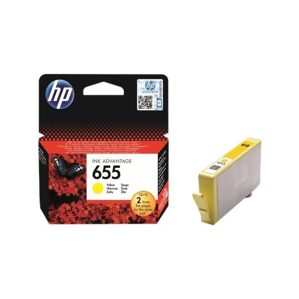 HP 655 Yellow Cartridge Ink Original (CZ112AE)
