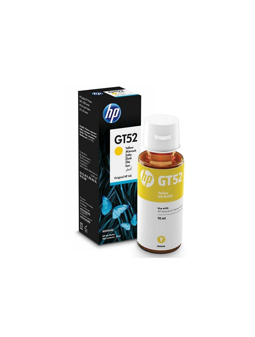 HP GT52 Ink Yellow Bottle (M0H56AA)