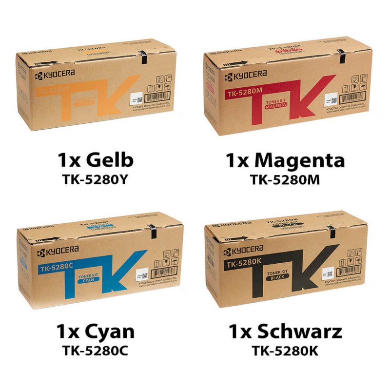 Kyocera TK-5280 Color Toners Each