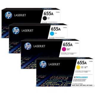HP 655A Magenta Cyan Yellow Toner Cartridge Each