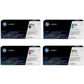 HP 651A Toners Colors CYM Each